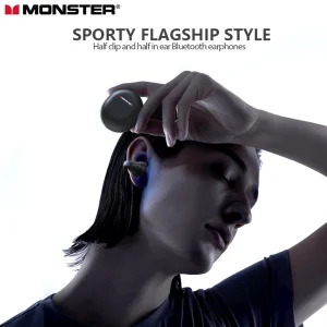 Monster Ear Clip Bluetooth Earphones Open Ear 200 Sports Wireless Headphones Running Headsets with Mic Waterproof