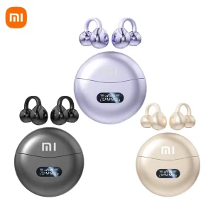 Xiaomi Wireless Bone Conduction HIFI Bluetooth 5.4 Earbuds Clip on Ear with Digital Display Waterproof Sport Headsets with Mic