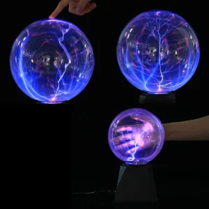 Crystal Plasma Ball Night Light Magic Glass Sphere Novelty Lightning Ball Plasma Table Levitating Lamp Lifesmart 6 Inch 8 Inch