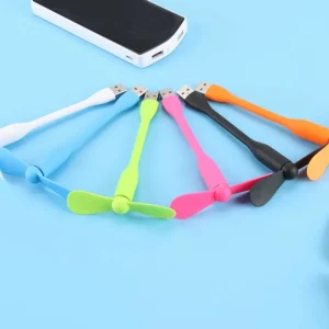 New Creative USB Fan Flexible Portable Mini Fan and USB LED Light Lamp Xiaomi Book For Power Bank Notebook Computer USB Gadgets