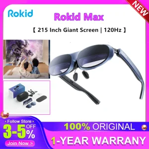 Rokid Max 3D Smart Glasses With Rokid Station Game Viewing Device For Apple Huawei Projected Screen Mobile Phone VR All-in-One