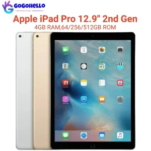 Original Apple iPad Pro 12.9” 2017 Wifi Wifi+Cellular Unlocked iPad 2nd Gen ROM 64GB RAM 4GB 10,891 mAh 12MP IPS LCD iOS 10.3.2