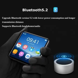 Touch Screen Bluetooth 5.2 MP3 Player With Speaker/FM Radio/Recorder/E-book/Picture High Fidelity Music Mlayer