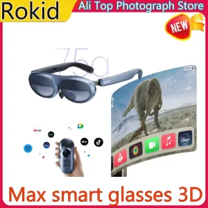 Rokid Max AR 3D Smart Glasses Micro OLED 215”Max screen 50° FoV Viewing For Phones/Switch/PS5/Xbox/PC VR All-in-One New