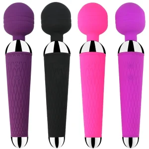 Vibrador AV, Juguetes sexuales para mujer, masajeador de punto de 18 G, potente varita mágica, estimulador de clítoris, consolador vibrador, productos eróticos femeninos