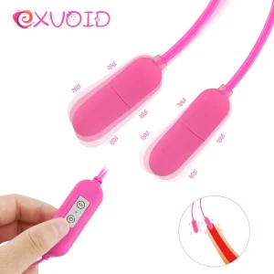 EXVOID Mini vibrador tipo bala, masajeador de punto G, vibrador de doble huevo, tapón USB para pene, productos para adultos, dilatador uretral, Juguetes sexuales para hombres