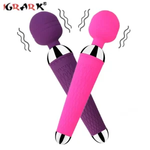 Vibrador AV, Juguetes sexuales para mujer, masajeador de punto de 18 G, potente varita mágica, estimulador de clítoris, consolador vibrador, productos eróticos femeninos