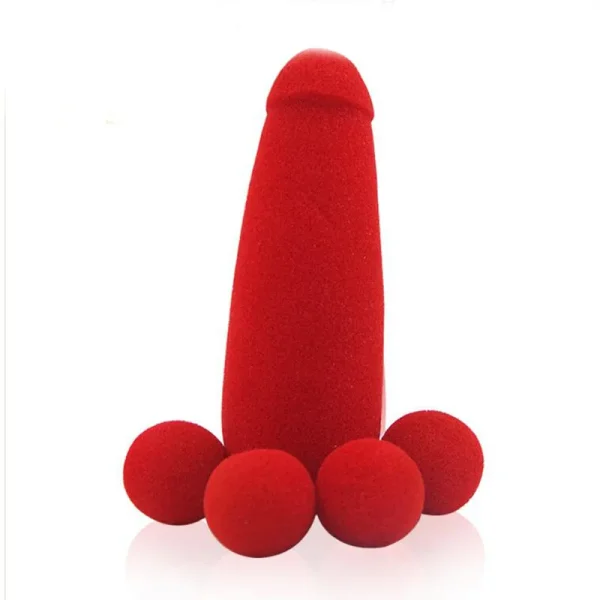 1 Juego de esponja pequeña roja para hermano, 4 Uds., bolas de esponja, trucos de magia, accesorios para trucos de ilusión callejera, juguetes para niños - Image 4