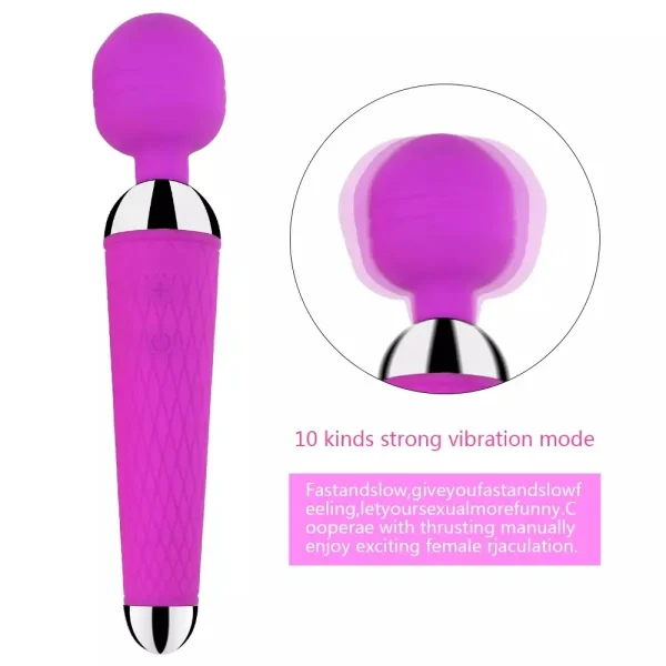 Vibrador AV, Juguetes sexuales para mujer, masajeador de punto de 18 G, potente varita mágica, estimulador de clítoris, consolador vibrador, productos eróticos femeninos - Image 5