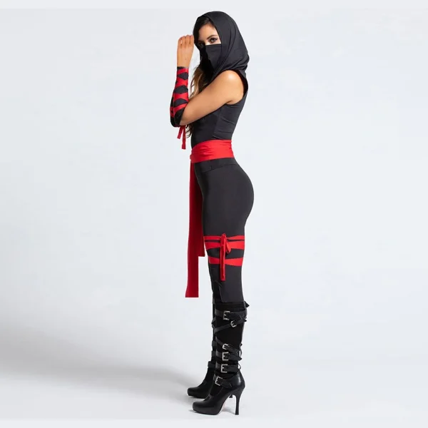 Japan Samurai Ninja Costumes Cosplay Anime Halloween Costumes for Women Adult Sexy Warrior Masquerade Jumpsuits Carnival Dress - Image 4