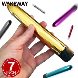 WAKEWAY-vibrador enorme de 7 pulgadas, juguete sexual, vagina femenina, estimulador del punto G, masturbador de bolsillo femenino, vibrador tipo bala