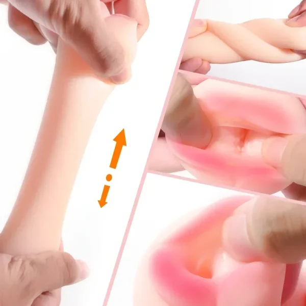 Mini tazas masturbador huevo estimulador portátil masajeador de pene goma suave juguetes sexuales para adultos para hombres vagina realista bolsillo Coño - Image 3