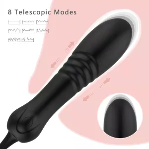 Vibrador telescópico vaginal inalámbrico estimulador del punto G del clítoris consolador de huevo vibrador masturbación juguete sexual para mujeres