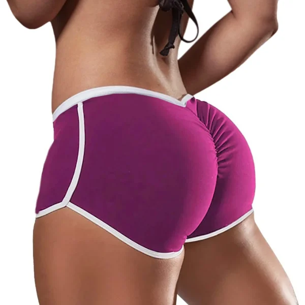 1pcs Women Low Waist Stretch Tight Shorts Lady Sexy Solid Pantie Female Hip Lift Brief Women's Plus Size Sport Run Short Pant - Image 3