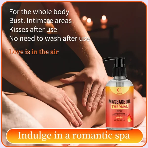 Heat Sensation Massage Oil Moisturize The Skin Sex Oil - Image 3