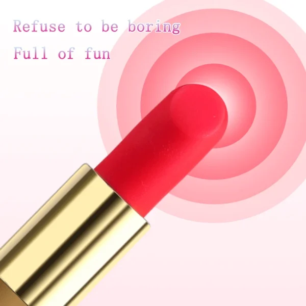 Mini vibrador tipo bala con lápiz labial para mujer, estimulador de pezón y clítoris, masajeador de dedos Vaginal y punto G, juguete sexual para adultos - Image 4