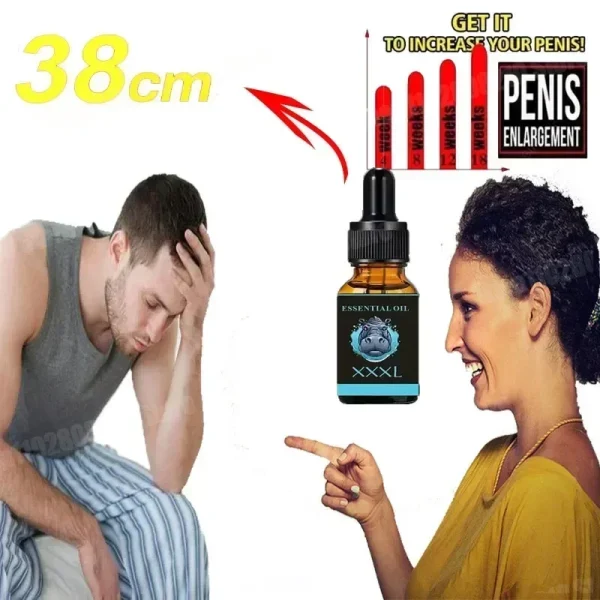 Penies Growth Thickening Enlargement Oil for Men Big Dick Cock Erection Enhance Products Care Accelerates Penile Erectile - Image 3