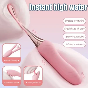 Masajeador vibratorio de silicona premium – Pulso de 10 frecuencias | Juguete de placer íntimo con potentes modos de vibración