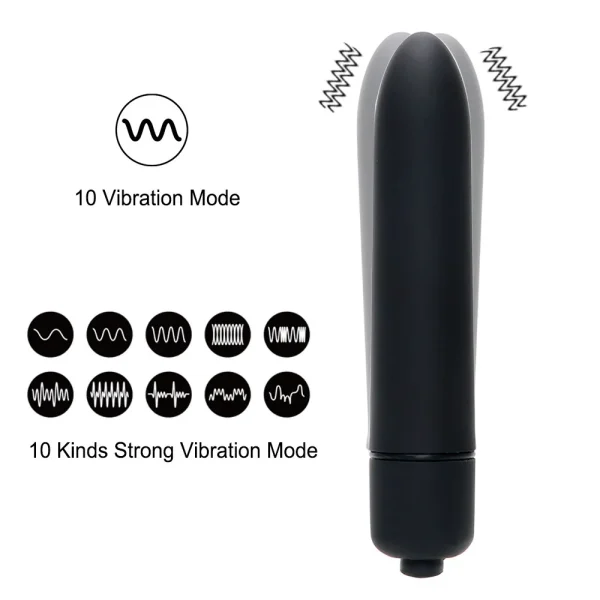 Mini Juguetes sexuales de 10 velocidades, vibrador de punto G para mujer, estimulador del clítoris, balas vibratorias, masturbación femenina, suministros para adultos - Image 2