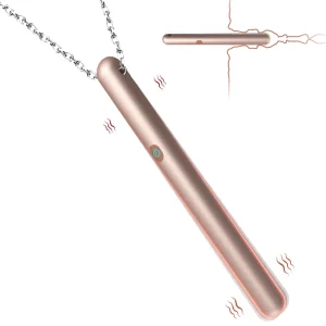 Collar vibrador de bala de amor de Metal portátil con cadena pezón estimulador del punto G tapón Anal juguetes sexuales impermeables para mujeres adultas