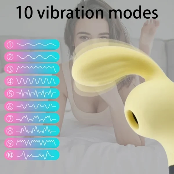 Vibrador de succión de clítoris con forma de abeja, masturbador de clítoris para mamada recargable, estimulador femenino, Juguetes sexuales para adultos para mujeres mayores de 18 años - Image 2