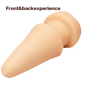 Tapón anal cónico de silicona premium y masturbador unisex: juguete para adultos para un placer posterior versátil