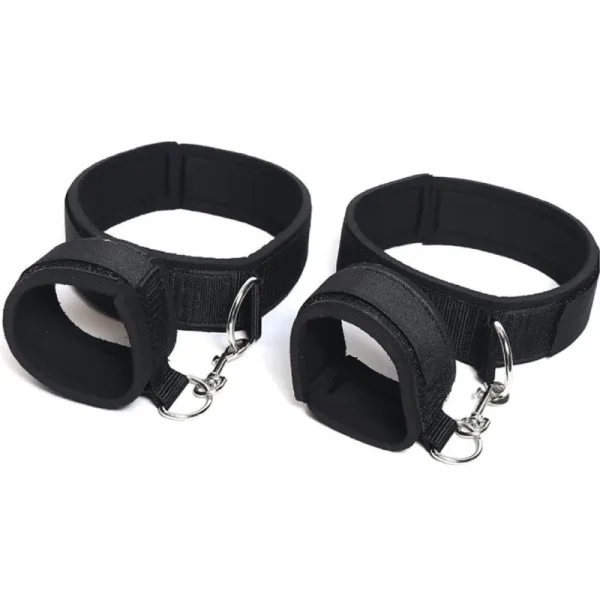 SM correas para manos y piernas, Juguetes sexuales para adultos, puños negros para manos y piernas, esposas Sm, puños para tobillo, juguetes alternativos, juguete sexual para parejas - Image 3