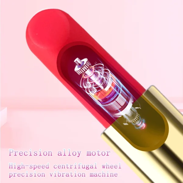 Mini vibrador tipo bala con lápiz labial para mujer, estimulador de pezón y clítoris, masajeador de dedos Vaginal y punto G, juguete sexual para adultos - Image 3