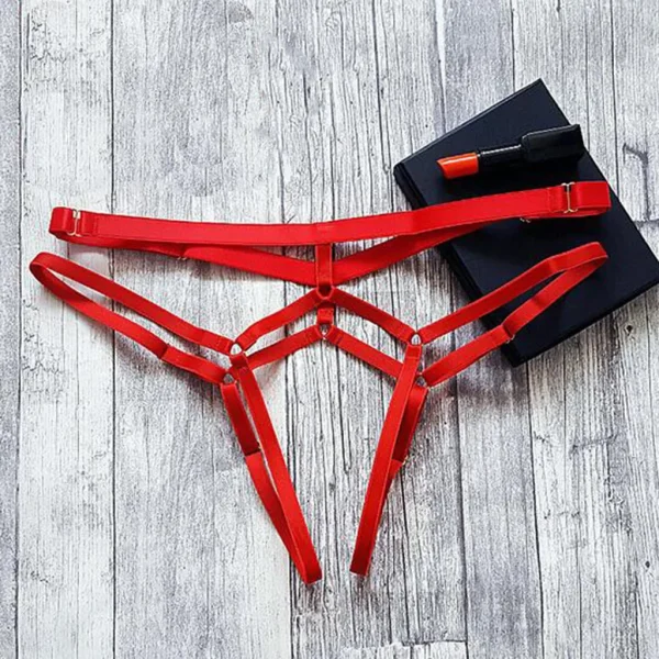 Bragas Bondage sexis para mujer, diseños sexuales sin entrepierna, ropa interior con tiras ajustables, juguetes para adultos, ropa interior erótica, calzoncillos tipo Tanga Bdsm - Image 3