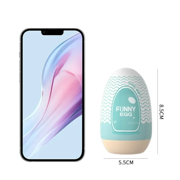 Mini tazas masturbador huevo estimulador portátil masajeador de pene goma suave juguetes sexuales para adultos para hombres vagina realista bolsillo Coño - Image 5