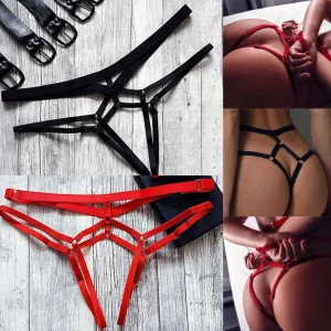 Bragas Bondage sexis para mujer, diseños sexuales sin entrepierna, ropa interior con tiras ajustables, juguetes para adultos, ropa interior erótica, calzoncillos tipo Tanga Bdsm