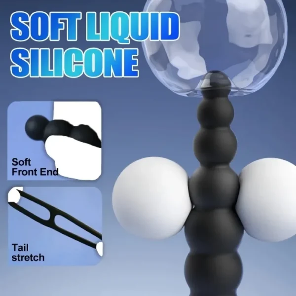 Masajeador de próstata PUMING, vibrador Anal telescópico con anillo para pene, tapón Anal, Control remoto, juguete sexual para ano portátil para hombres Gay 18+ - Image 5