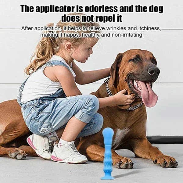 Aplicador de ungüento de silicona para mascotas, eliminador de manchas de desgarro para perros, cepillo de pasta de desgarro de silicona con ventosa para manchas de desgarro de mascotas - Image 4