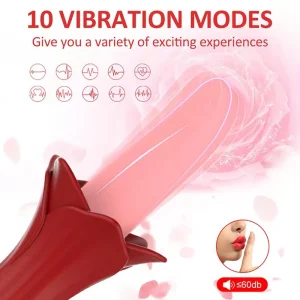 Vibrador de lengua eléctrico, consolador estimulador del clítoris del punto G, masajeador Vaginal, lengua para lamer pezones, Juguetes sexuales anales para adultos para mujeres