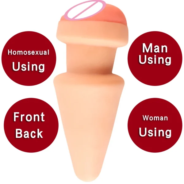 Tapón anal cónico de silicona premium y masturbador unisex: juguete para adultos para un placer posterior versátil - Image 3