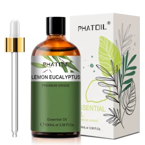 PHATOIL 100ml Essential Oils Lemon Eucalyptus Sweet Orange Cinnamon Vanilla Aroma Oils for Humidifier Diffuser Aromatherapy