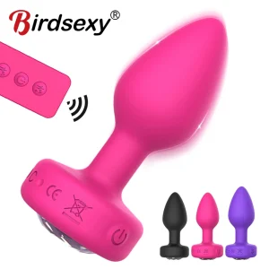 Vibrador con tapón Anal para hombres, masajeador portátil con tapón Anal, consolador con Control remoto inalámbrico, Juguetes sexuales con vibración para hombres y adultos