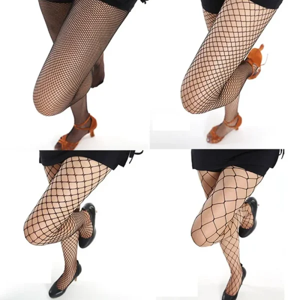 Hollow Out Sexy Pantyhose Black Women Fashion Tights Fishnet Stockings Club Party Hosiery Female Lingerie Girls Thigh Mesh Sock - Image 6