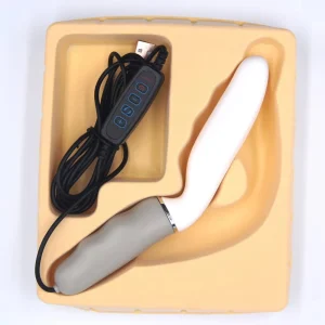 Masajeador de próstata y dispositivo de terapia de hemorroides para hombres, silicona médica, modos de temperatura y vibración ajustables, seguro y eficiente