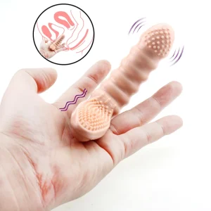Vibradores de dedo para mujer, cepillo vibrador de manga de dedo, estimulación del clítoris, masaje del punto G, masturbación, Juguetes sexuales, producto para adultos