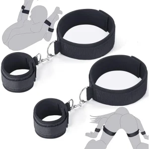 SM correas para manos y piernas, Juguetes sexuales para adultos, puños negros para manos y piernas, esposas Sm, puños para tobillo, juguetes alternativos, juguete sexual para parejas