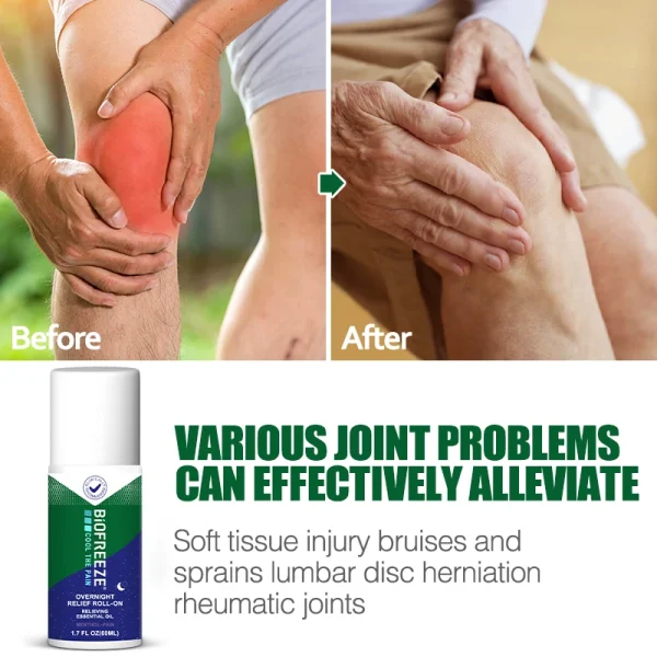 Roll-On Massage Oil, Can Relieve Muscle Soreness, Arthritis, Sprains, Swelling Menthol Pain Relief Liquid 10ml/20ml/30ml/60ml - Image 4