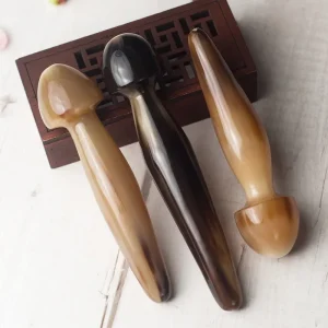 Palo de masaje de pies con cuerno, palitos de masaje de acupuntura, herramientas de masaje Guasha para cara, masajeador relajante de músculos y colaterales,ассажascript