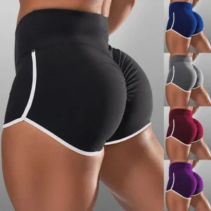 1pcs Women High Waist Stretch Tight Shorts Lady Sexy Solid Pantie Female Hip Lift Brief Women's Plus Size Sport Run Short Pant