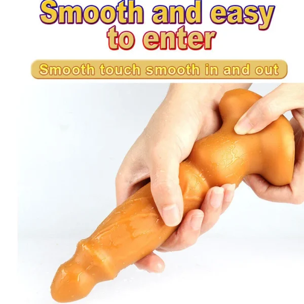 Consolador Anal de silicona líquida para hombres y mujeres, tapón Anal, juguete sexual para principiantes, erótico, íntimo, Adulto, entrenador Anal - Image 4