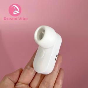 Bella 2 en 1 pequeño succionador blanco lamiendo y chupar Mini vibrador auricular forma sexo su juguete placer mujer pezón clítoris 18+