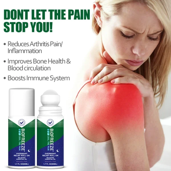 Roll-On Massage Oil, Can Relieve Muscle Soreness, Arthritis, Sprains, Swelling Menthol Pain Relief Liquid 10ml/20ml/30ml/60ml - Image 3