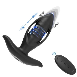 YUKUI-vibrador Anal inalámbrico con tapón Anal para mujeres y hombres, colas de culo, tapón Anal de silicona, juguete sexual femenino, masajeador de próstata