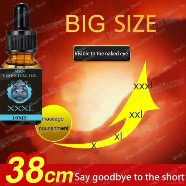Penies Growth Thickening Enlargement Oil for Men Big Dick Cock Erection Enhance Products Care Accelerates Penile Erectile - Image 4
