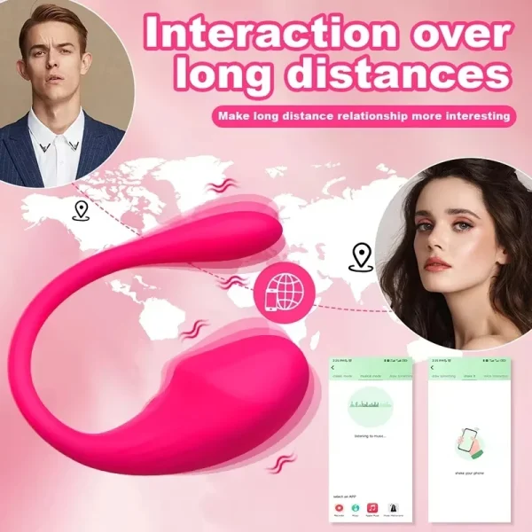 Consolador vibrador inalámbrico para mujer, huevo con Control por aplicación, estimulador de clítoris, huevo de punto G portátil, suministros para adultos, Juguetes sexuales para parejas - Image 5